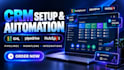 setup and optimize pipedrive crm, hubspots crm, gohighlevel crm automation