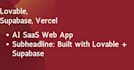 build a professional saas mvp using lovable and supabase