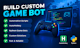 build custom game bot, automation scripts, autohotkey and python game bots