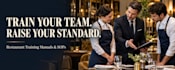 create restaurant staff training manuals, service sops and checklists