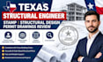 provide texas structural engineer stamp structural design permit drawings review