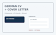 write your professional german CV and cover letter