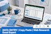 do accurate data entry, copy paste, and web research quickly