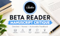 beta read and provide detailed feedback on your manuscript