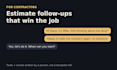 write estimate follow up texts and emails for your contracting business
