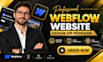 build webflow website design or redesign webflow website development