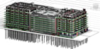 reverse engineering cad model from 3d point cloud, existing building, revit bim