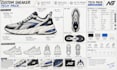 create shoe tech pack, sneaker tech pack, 3d footwear and custom shoe design