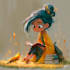 draw a charming digital illustration