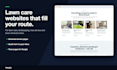 build a lawn care website, landscaping website or tree service website