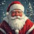 create a cute and creative santa claus character