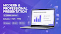 design a modern and professional presentation in canva