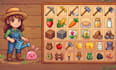 create pixel art game assets, icons, weapons, items, characters and sprites