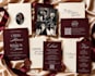 design luxury wedding invitation and wedding reception invitations