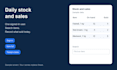 build an inventory and daily sales tracker
