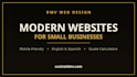 build a modern mobile friendly website for your small business