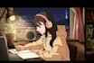 create  lofi loop animation, relaxing lofi, lofi girl loop with custom illustrat