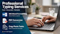 do professional typing from handwritten notes to word or PDF