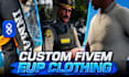 create custom fivem eup clothing, uniforms and outfits