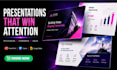 design urgent corporate presentation, animated presentation and sales deck