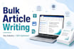 write quality 30 unique bulk SEO articles for google adsense approval