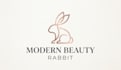 do modern beauty rabbit logo design