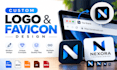 design a custom website favicon and professional logo