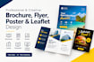 create brochure digital business pamphlet flyer poster leaflet build design