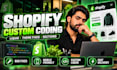 customize shopify theme and develop custom liquid sections