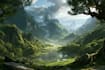 fantasy landscapes, illustration, environment