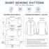 make professional shirt sewing pattern with pdf ai dxf