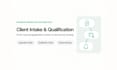 automate client intake, qualification, and CRM routing
