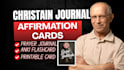 do christian journal, prayer journal scripture flashcard affirmation card design