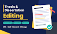 edit, format and structure your thesis or dissertation