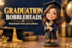 handmake a graduation bobblehead keepsake from your photo