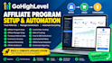 build gohighlevel affiliate program with tracking and referral automation