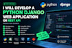 develop a python django web application or rest API