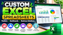 create custom excel spreadsheets business trackers and dashboards