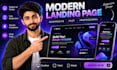 create a modern responsive landing page