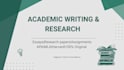 do research summaries study guides and academic writing