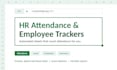 create excel attendance, leave and employee HR trackers