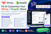 shopify whop checkout shopify landing page