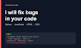 fix bugs in your python script, flask or django app