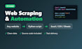 write a python script for web scraping and automation