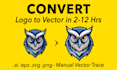 recreate your ai generated logo in vector