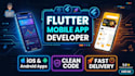 develop custom flutter app for ios and android