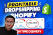 create an automated shopify store design, shopify store or shopify website