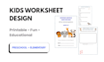 design printable kids worksheets and activity sheets