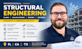 do civil structural plan structural calc beam design lintel eng report fl ca tx