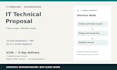 create a 10 slide IT technical proposal presentation